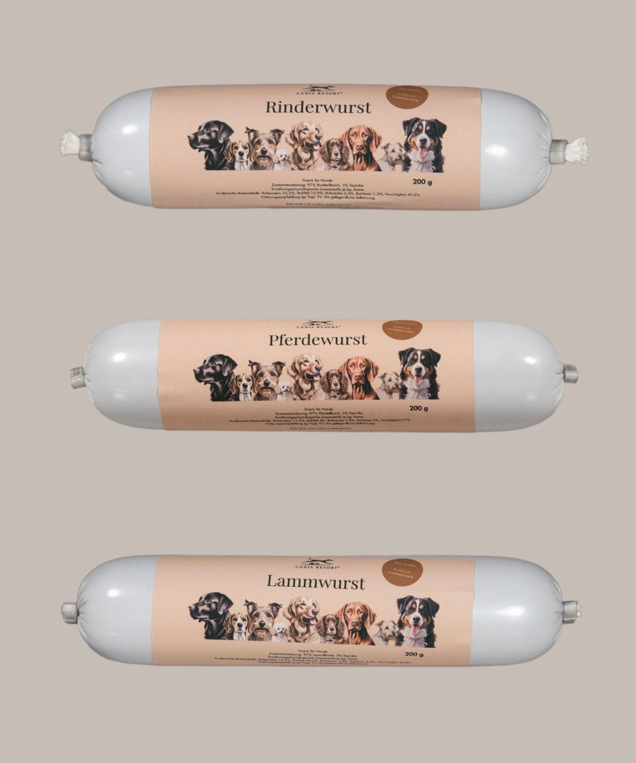 Snack Wurst Lamm mit 97% Fleischanteil